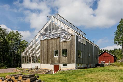 gorgeous solar powered greenhouse home  sweden hits  market