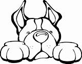 Cartoon Dog Tattoos Bull Pit Pitbull Decal Stencil Coloring Drawing Stencils sketch template