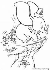 Dumbo Elefante Colori sketch template