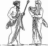 Hera Greek Goddess Kids Facts Symbol Gods Myths Lesson Zeus Study sketch template