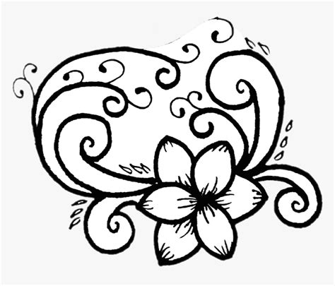 doodle drawing flower blackandwhite simple likelike flower