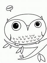 Owl Coloring Pages Cute Printable Owls Kids Girls Baby Easy Color Colouring Girl Clipart Babies Drawing Bestcoloringpagesforkids Library Quality High sketch template