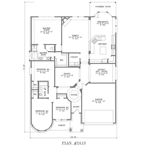 plans   bedroomed single storey houses january  house floor plans