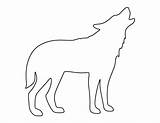Wolf Outline Howling Printable Template Drawing Stencils Stencil Animal Templates Clipart Crafts Outlines Google Use Wolves Pattern Silhouette Arctic Cut sketch template