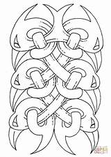 Coloring Celtic Pages Tattoo Printable Animal Ornament Paper Supercoloring Categories sketch template