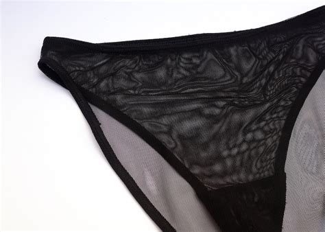 Sheer Black Panties Naughty Noire Classic French Cut Etsy