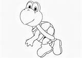 Koopa Coloring Pages Troopa Mario Kids Template sketch template