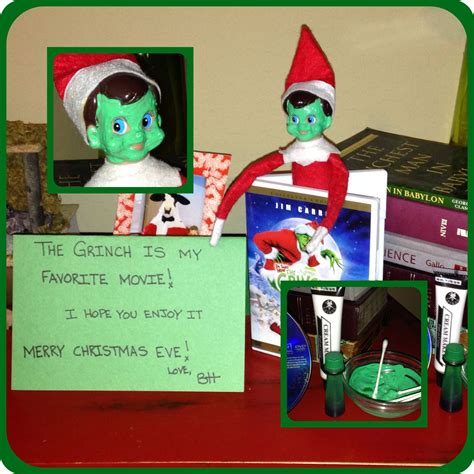 grinch elf elf   shelf elf merry christmas eve