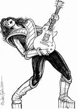 Ace Frehley Freyman sketch template