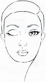 Face Makeup Chart Charts Template Stencils Drawing Make Beauty Girl Drawings Blank Sketch Pdf 2094 1187 Choose Board Mixed Printable sketch template