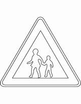 Coloring Children Crossing Sign South Ahead Korea Pages Road Signs Printable Drawing Supercoloring Categories sketch template