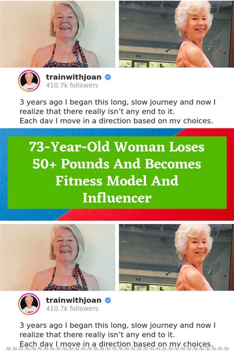 73 Year Old Woman Loses 50 Pounds And Becomes Fitness Model And