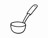 Coloring Ladle Clipart Coloringcrew Pages Book Vacuum Cleaner Offline Painting Drawing Transparent Background Dibujo Oven Kawaii Cup Coffee Utensils Cooking sketch template
