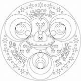 Mandalas Geometrie Ausmalbilder sketch template