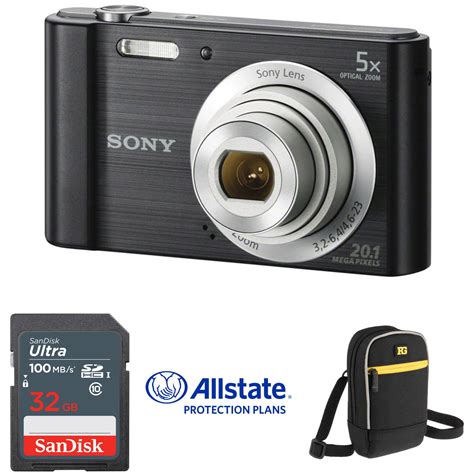 sony cyber shot dsc  digital camera deluxe kit black bh