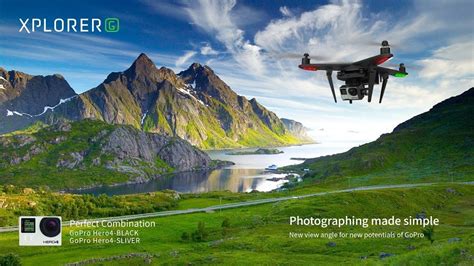 xiro xplorer  gopro aerial uav drone quadcopter  gopro   axis gimbal  version youtube