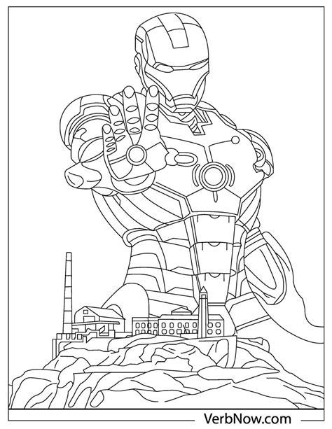coloring pages iron man mask