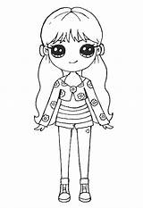 Kawaii Drawings Colouring Loza Irma Sketches sketch template