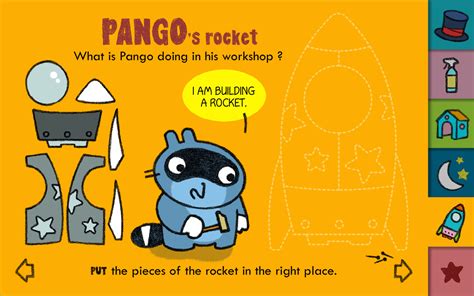 pango  dreaming pango dreaming game logo game app build  rocket