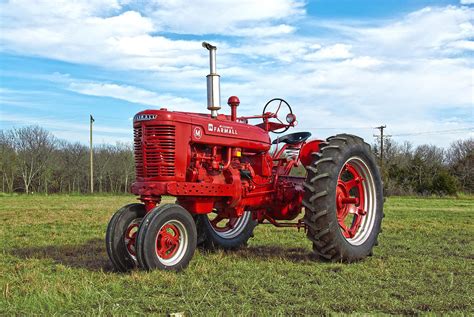 restored farmall tractor photograph  charles beeler