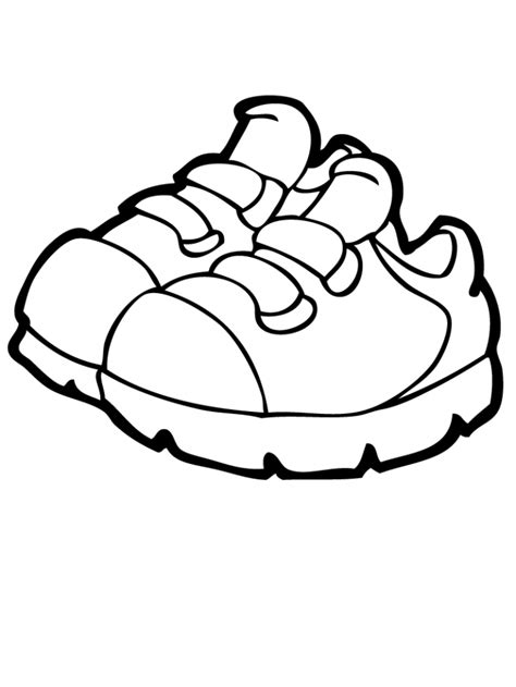 coloring page   shoe coloring home