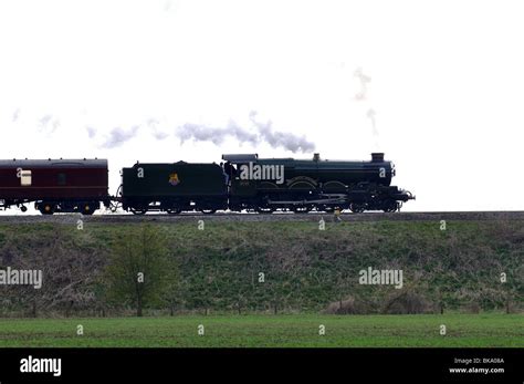 steam train side view uk stock photo alamy