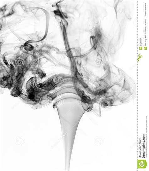 fumée noire abstraite sur le fond blanc photo stock image 50209905