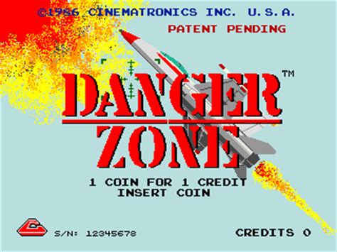 danger zone videogame  cinematronics
