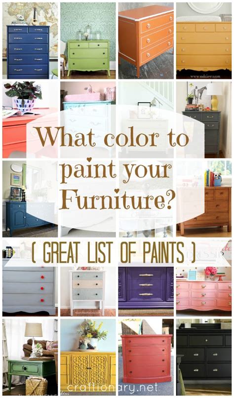 color  paint  furniture  diy projects craftionary