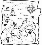 Map Treasure Coloring Pirate Tesoro Pirates Drawing Maps Del Pirackie Pages Mappa Kids Pirata Pirati Da La Al Choose Board sketch template