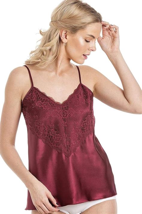 Undercover Lingerie Womens Luxury Satin Camisole Cami And French Knickers