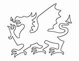 Dragon Welsh Pattern Outline Printable Patterns Drawing Template Stencils Patternuniverse Stencil Templates Coloring Flag Use Crafts Print Pdf Easy Simple sketch template