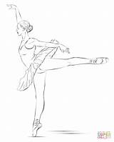 Ballerina Drawing Coloring Draw Pages Ballet Supercoloring Tutorials Step Drawings Dancing Kids Printable Desenho Anime Techniques Tutorial Corpo Para Bailarina sketch template