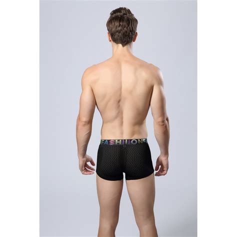 underwear black men s boxer breathable fashion sex stretchable fiber