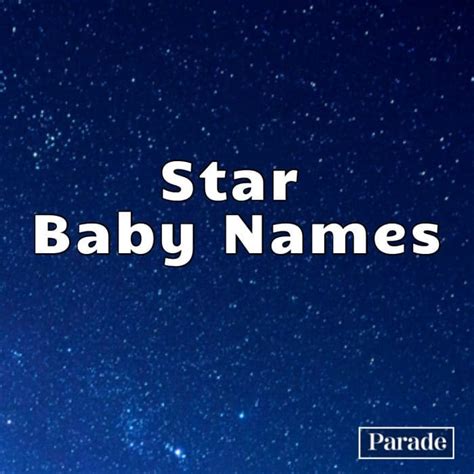 star names  boys girls  outer space meanings parade