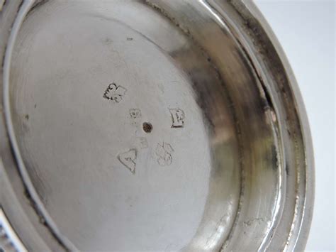 french silver teapot   century hallmarks   dated late  century