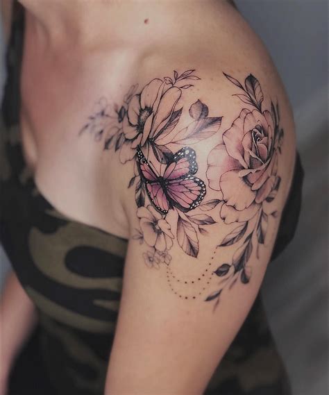 60 Perfect Women Tattoos To Inspire You Shoulder