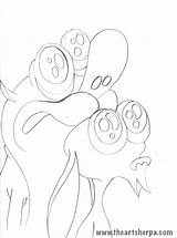 Stimpy Traceable sketch template