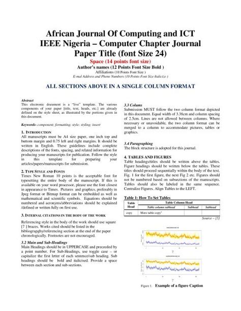 ieee paper review format latex ieee template  single column table