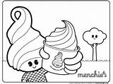 Coloring Yogurt Pages Menchies Getcolorings Color sketch template