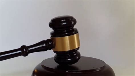 Judge Gavel Pounding In Slow Motion Youtube