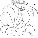 Ninetales Pokemon Coloring Pages Wells Betty sketch template