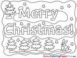 Coloring Winter Christmas Pages Merry Sheet Title sketch template