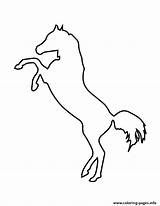 Stencil Horse Coloring Printable Pages sketch template