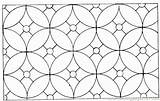 Coloring Pattern Pages Circle Circles Geometric Ornament Color Getcolorings Patterns Puzzle Mosaic sketch template