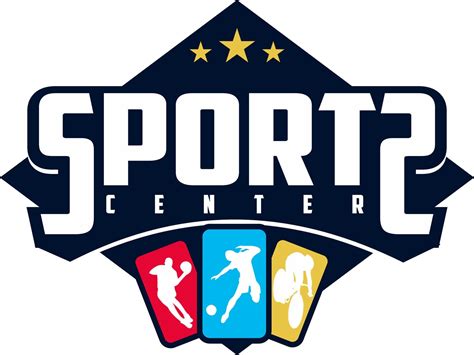 sports center logo illustration  vector art  vecteezy