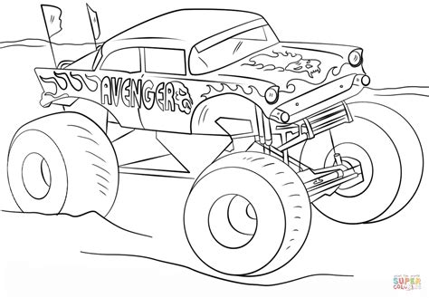 inspiration picture  monster jam coloring pages albanysinsanitycom