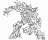 Megatron Cybertron Coloringhome sketch template