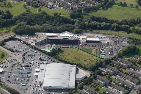 aerial photography  skelmersdale aerial photograph  west lancashire college  asda