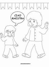 Regole Classe Colorare Aula Scolastico Anno Inizio Personaggi sketch template